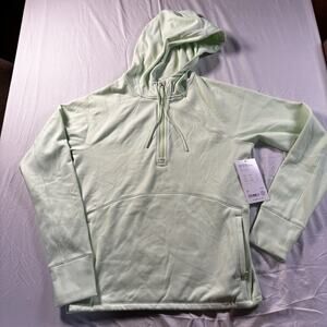 Athleta S Small Unstoppable Fleece Lined Half Zip Sweatshirt New Tags Mint Green